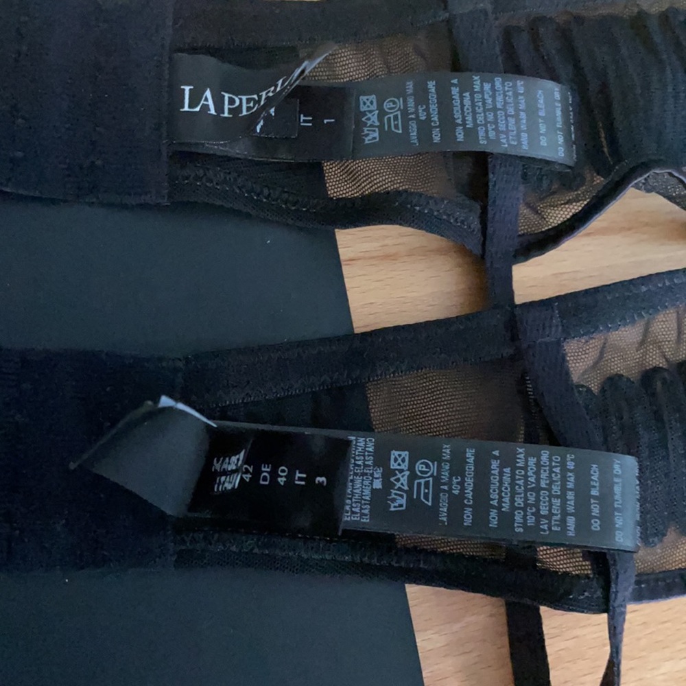 La Perla garter ZigZag new black - Picture 4 of 10